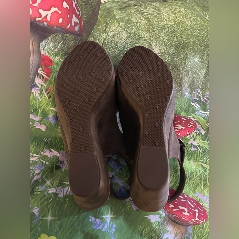 TRASK Tessa Platform Wedge Sandal, Grey, Size 9.5, NIB - Picture 11 of 15